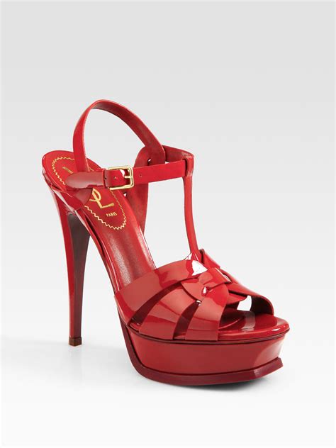 ysl red sole shoe for sale|yves saint laurent sandals heels.